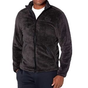 Reebok Grey Classics Sherpa Zip Up Track Jacket (XL)